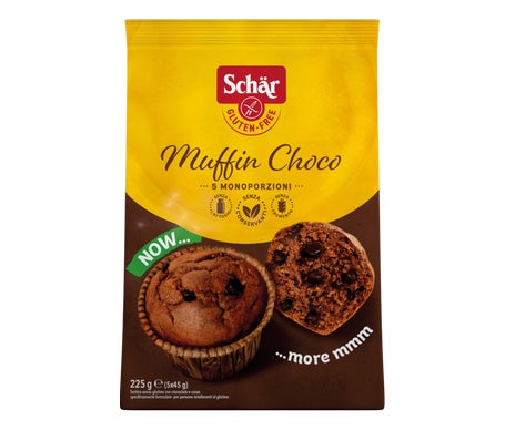 Schar Muffin Chocolat Gouttes Chocolat Sans Gluten 225g