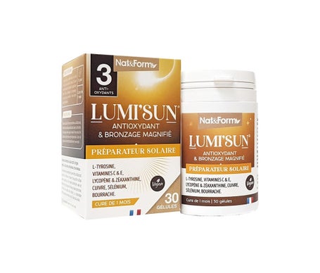 Nat & Form Lumi'Sun Préparateur Solaire Vegan 30 Gélules