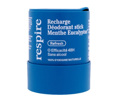 Respire Recharge Déodorant Stick Menthe Eucalyptus 48H 50 G Taille 48