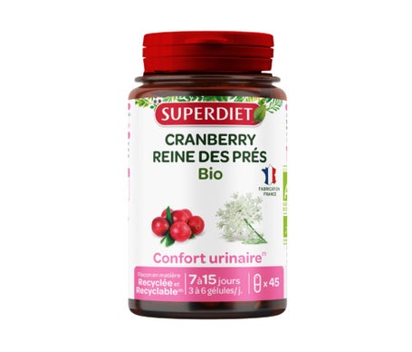 Superdiet Cranberry Reine Des Prés Bio 45 Gélules