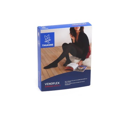Thuasne Venoflex Kokoon Absolu 2 Bas Cuisse Femme Noir Taille 1N 1 Paire