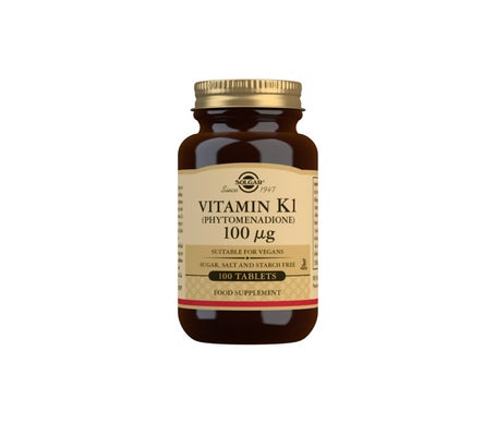 Solgar Vitamine K1 100 Mcg 100 Mcg 100 Comp