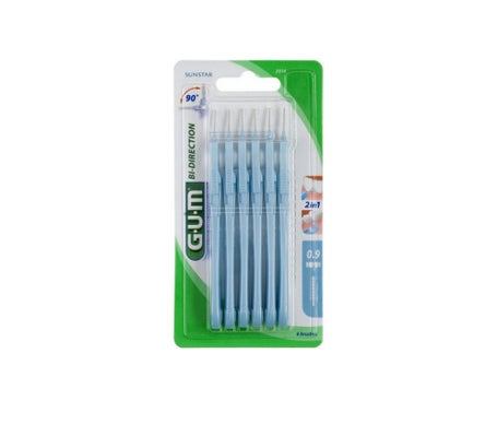 Gum Brossette Interdentaire Bi-Direction 0,9mm 6 Unités