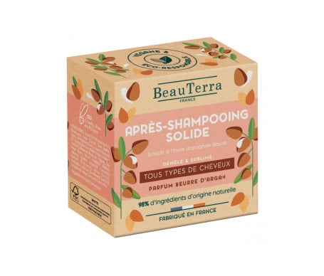 BEAUTERRA Apr&egrave;s-Shampooing Solide 50g Tous Types de Cheveux 