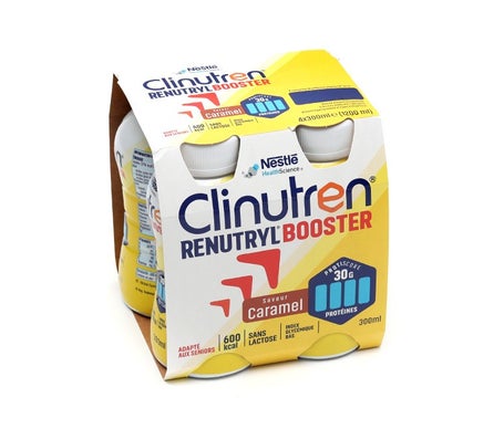 Nestlé Renutryl Booster Caramel 4 bouteilles de 200ml