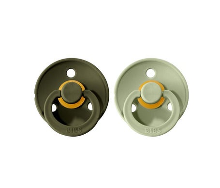 Bibs Pack Chupetas Látex 6-18m Sage Hunter Green T2 2 Unidades