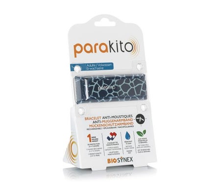 Parakito Bracelet Anti-Moustiques Rechargeable Adulte Girafe 1 Unité