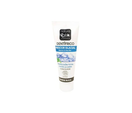NaturaBIO Cosmetics Dentífrico Frescor Glacial Flúor Mentol 75ml