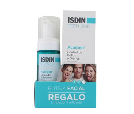 Isdin Teen Skin Acniben Gel Crème 40ml + Nettoyant Purifiant 50ml