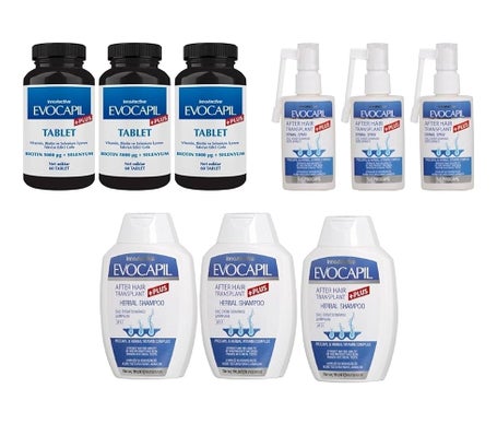 Evocapil Plus Pack Traitement Antichute 3M Shampoo + Spray + Vit