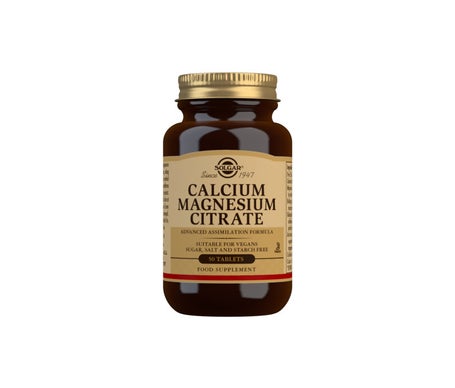 Solgar Calcium Magnesium Citrate 50 Comprimés