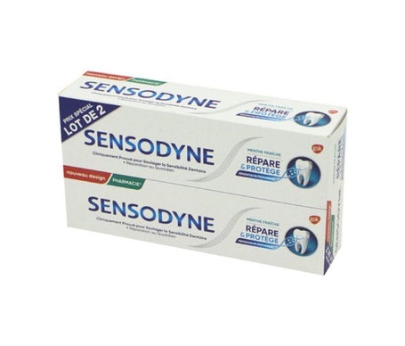 Sensodyne Dentifrice Répare Et Protège Menthe Fraîche 2 x 75Ml