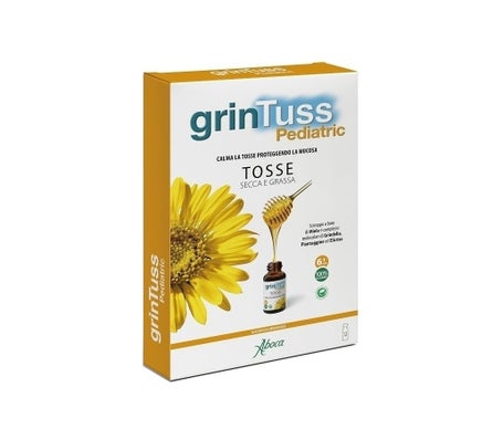 Aboca GrinTuss Pédiatrique Toux Sèche et Productive 12 Fioles