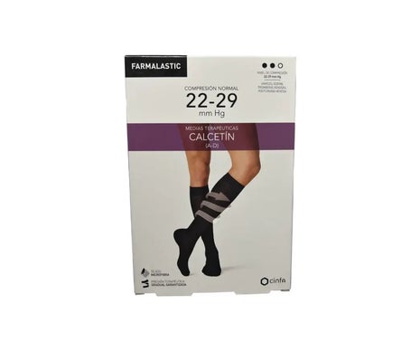 Farmalastic Chaussette (A-D) Compression Normale Noir TL