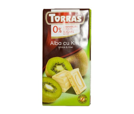 Torras Choco White Kiwi S/G S/A 75g
