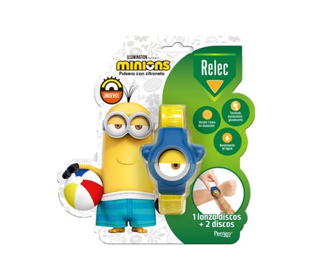 Bracelet Relec anti-moustique Minions Bleu