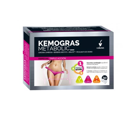 Novadiet Kemogras 30 Capsules Métaboliques Végétales Kemogras