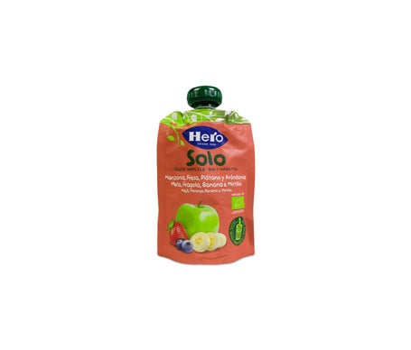Hero Baby Solo Manzana Plátano Fresa Arándanos Bio 100g