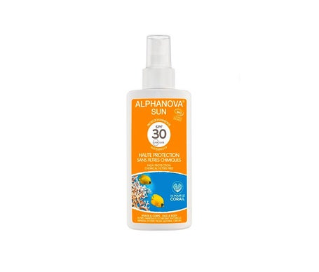 Alphanova Protecteur Solaire Solaire Bio Spf30 Spray 125gr