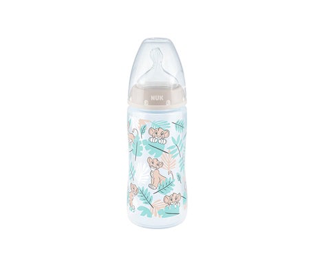 Nuk First Choice+ Tc Biberon Silicone 6-18m Roi Lion 300ml