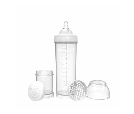 Twistshake Biberon Anticolico 330ml Blanc
