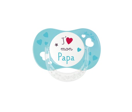 Luc et Léa Sucette Anatomique J'aime mon Papa 6-18M 1 Unité