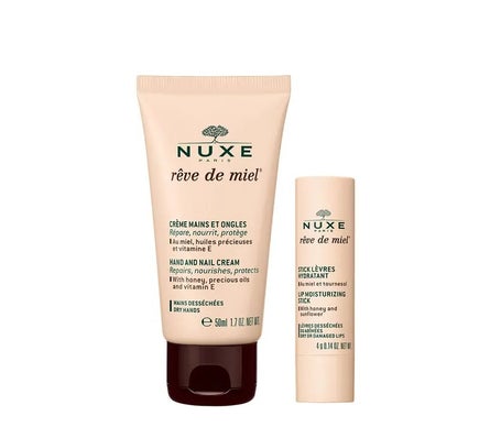 Nuxe Rêve de Miel Pack Crème Mains 30ml + Stick Lèvres 4g
