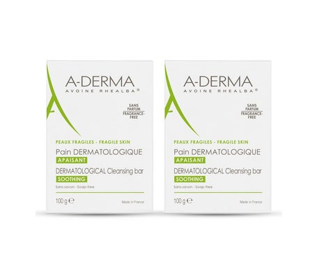 Aderma Pain Dermatologique Lait D'Avoine 100g Lot De 2