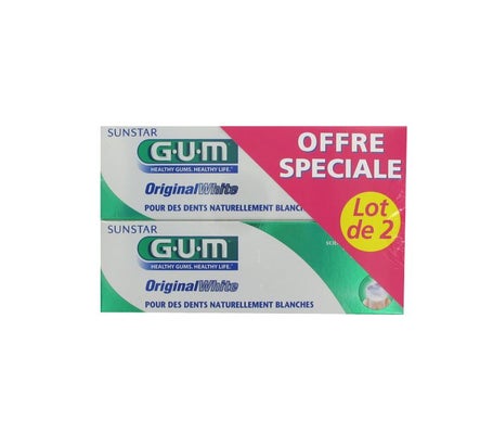 GUM Original White Dentífrico 2x75ml