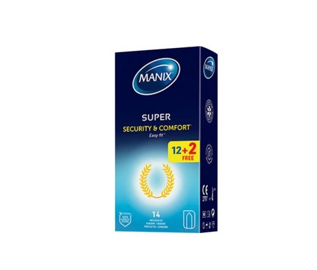Manix Super Sécurité et Confort Préservatifs Easy Fit 12+2uts