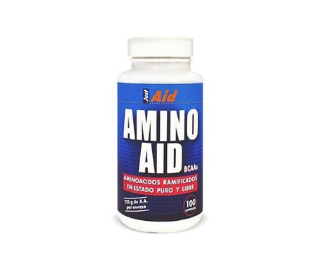 Just Aid Amino Aid Bcaa Acides aminés à chaîne ramifiée 100Comp