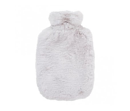 Fashy Almohadilla Térmica de Agua de Peluche Gris Claro 1ud
