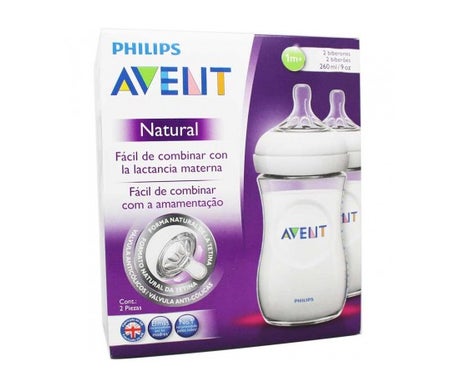 Avent Pack Natural Biberon 2x260ml