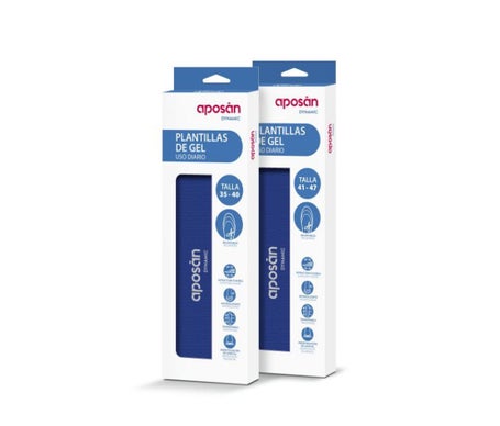 Aposan Semelles en gel à usage quotidien Taille 35-40 1 paire