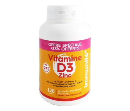PharmaScience Vitamine D3 + Zinc 120caps