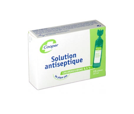 Cooper Solution Antiseptique Chlorhexidine 0.5% 12 unidoses