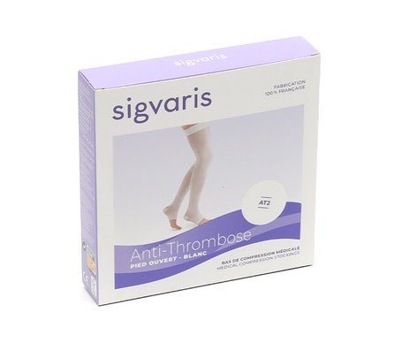Sigvaris AT2 Bas Autofix PO Blanc N3 1 Paire