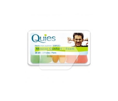 Quies Protection Auditive Mousse Confort 3 Paire