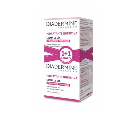 Diadermine Crème Hydratant Nutritive Jour Peau Sèche 2x50ml