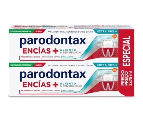 Parodontax Dentifrice Gencives + Haleine & Sensibilité 2x75ml
