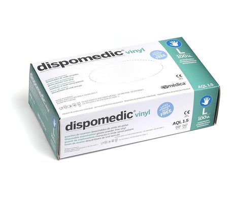 Dispomedic Gants Vinyle Sans Poudre Taille L
