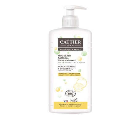 Cattier Moussant Familial Corps et Cheveux 1L