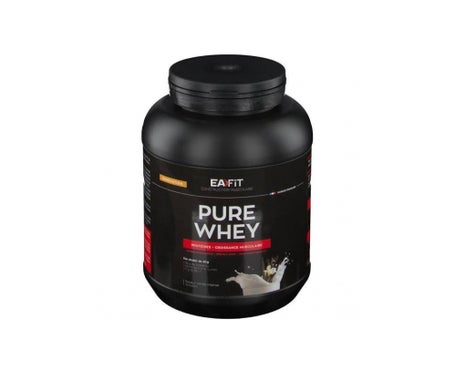 Pure Whey Vanille | EAFIT | Protéine | 31g de protéines Whey+7,6g de BCAA/shaker+magnesium | Musculation,Maintien et construction de la masse musculaire|Whey protein pour le sport | 750g-image