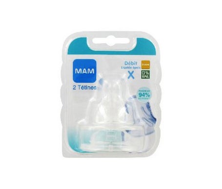 Mam Tétine Silk Débit X Silicone 2uts