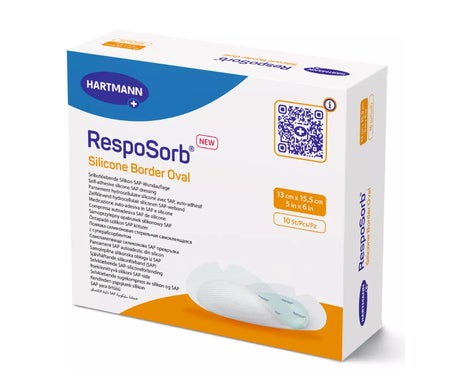 Hartmann Resposorb Silicone Border Oval 13x15,5cm 10 Unités