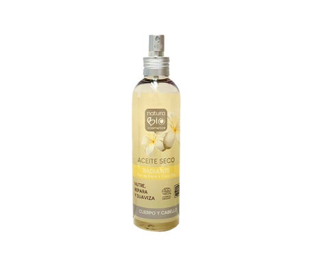 NaturaBIO Cosmetics Huile radieuse pour corps et cheveux secs 200ml