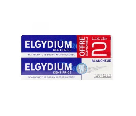Elgydium Dentifrice Blancheur Lot De 2 x 75 ml