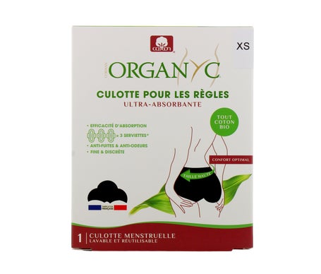 Organyc Culotte Pour Les Régles Taille XS 1 Culotte Menstruelle