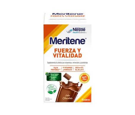 Nestlé Meritene® Force et Vitalité Saveur Chocolat 15 Sachets
