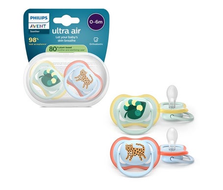 Philips Avent Sucettes Ultra Air 0 à 6 Mois 2uts
